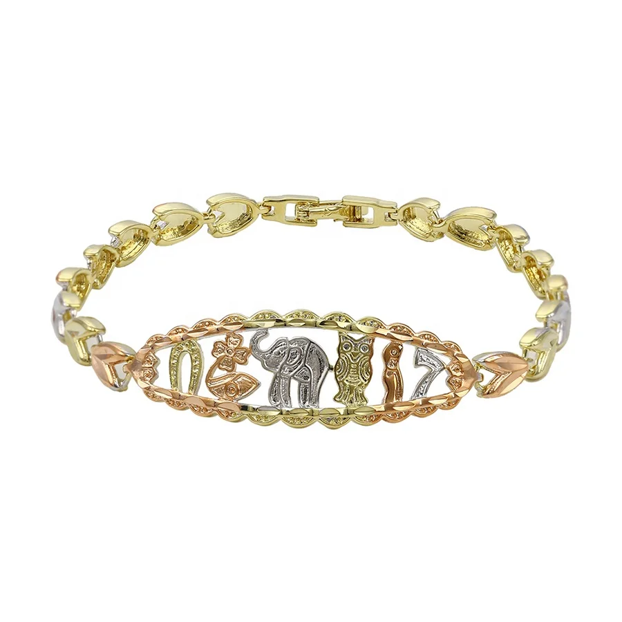 

74498 animal shape charm cute bracelets designs for girls, Multi-colors