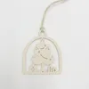 Wooden Pieces Embellishments Ornament for Art Home Decoration Christmas tree ornament