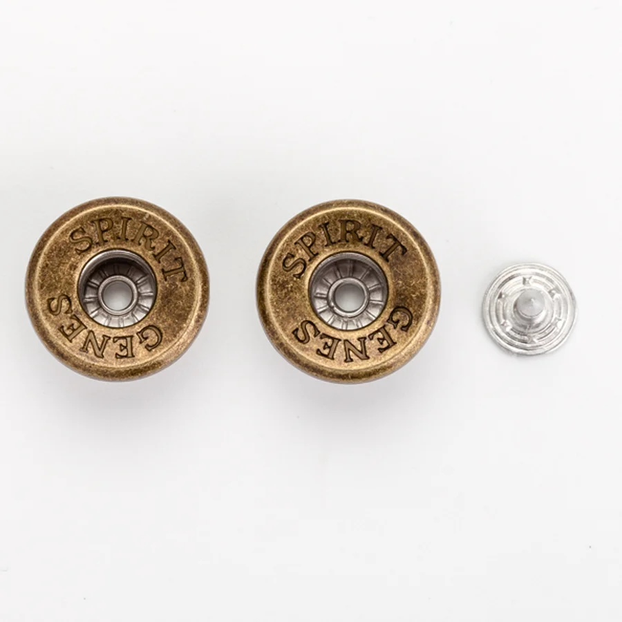 中国工厂装饰 20毫米锌合金金属牛仔裤纽扣衣服