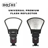Hoshi 2-in-1 Silver/White Camera Flash Diffuser Softbox Photo Flash Light 2 Side Reflector For Canon Nikon Cameras
