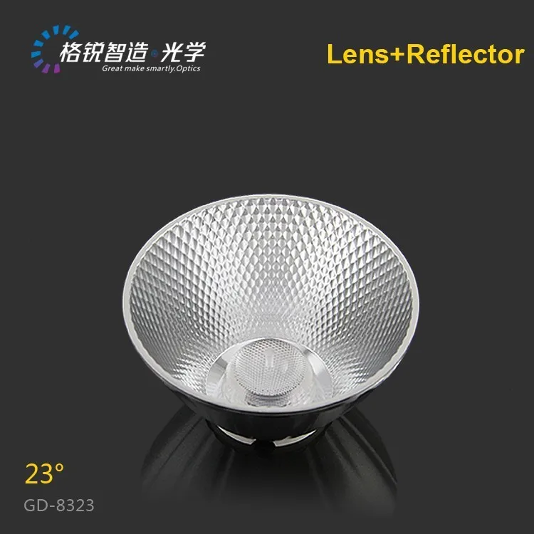 
Aluminum plating LED reflector with Lens GD  8323 23 degree lamp cup 