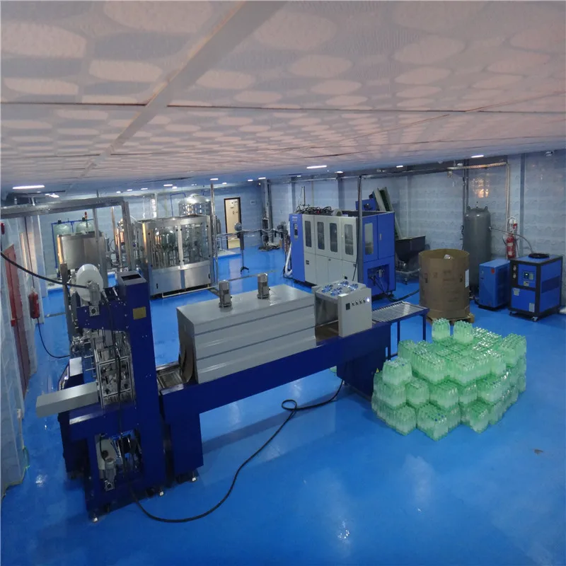 Automatic Plastic Film Stretch Shrink Wrapping Packing Machine  labeler for Bottle