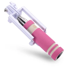 Bestsell Mini Selfie Stick 2016 Wired Monopod Stick Five Colors for Samsung iPhone 6 6S Xiaomi Redmi Note 2 3 universal luxury