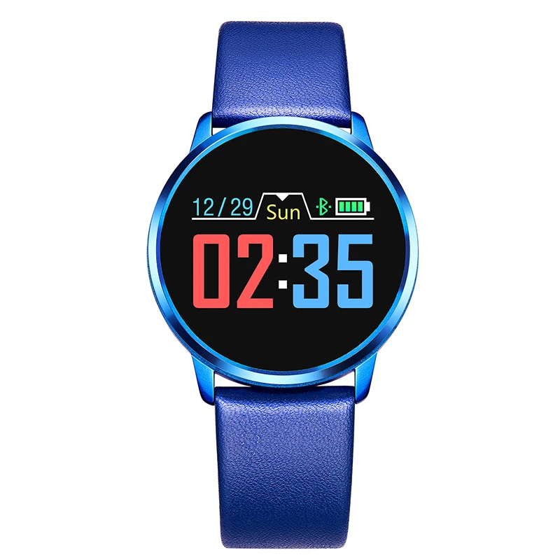 

2019 new best-selling metal strap Full round screen Sport Smart Watch Q8 bracelet for men's business casual