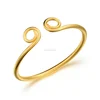 Fashion Chinese Golden Hoop cuff bangle Buddhist Money King Sunwukong Incantation copper cuff bangles