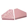 High quality new 25 mm beauty mink pink diamond eyelash packaging box customize