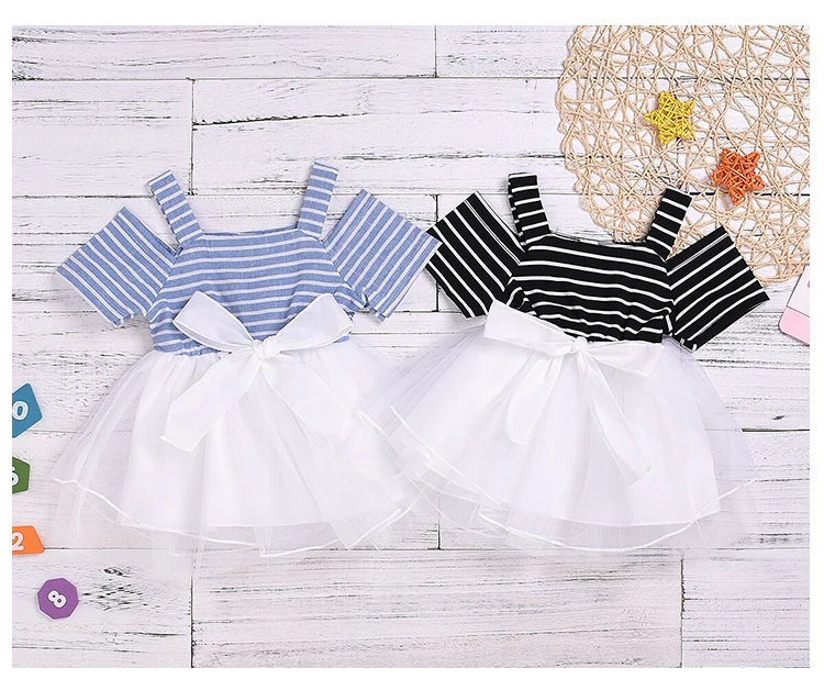 

2019 Baby Girl Sweet Little Dress with European and American Style for Summer, Picture shows