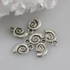 cheap stainless steel Antique Silver sea snail shell beads metal pendant for jewelry Making