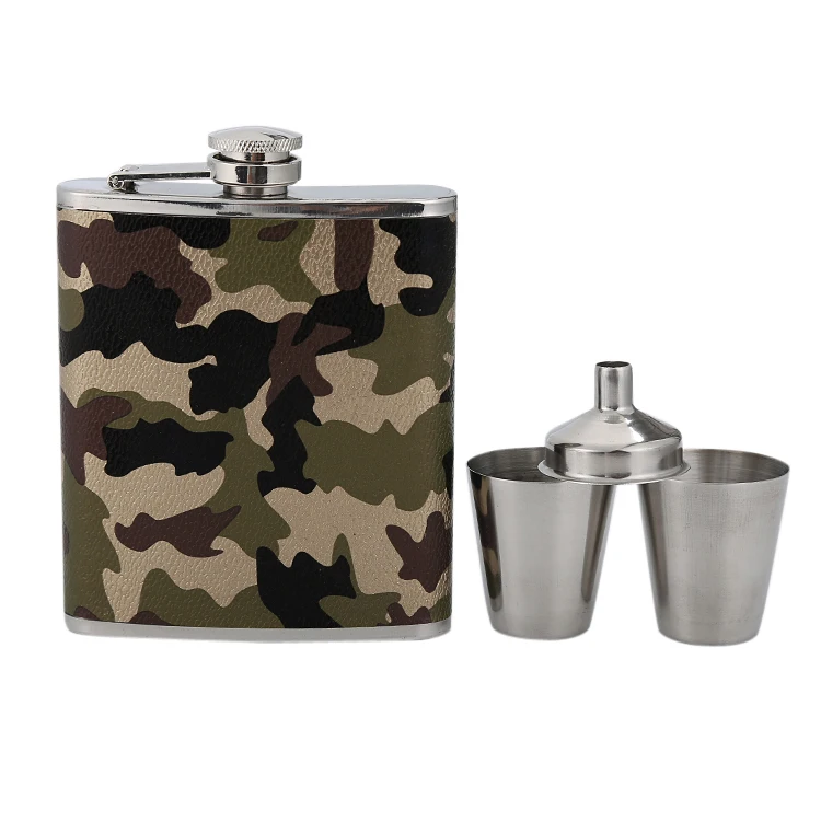 

Wholesale Stainless Steel Cup Hip Flask Gift Set insulated Hip Flask Funnel