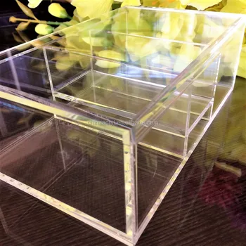Modern Clear Box For Cosmetics Organize Your Make Up Perfume And Lotion Samples Acrylic Organizer Plastic Handmade Modern Clear Box For Cosmetics Organize Your Make Up Perfume And Lotion Samples Acrylic Organizer Plastic Handmade