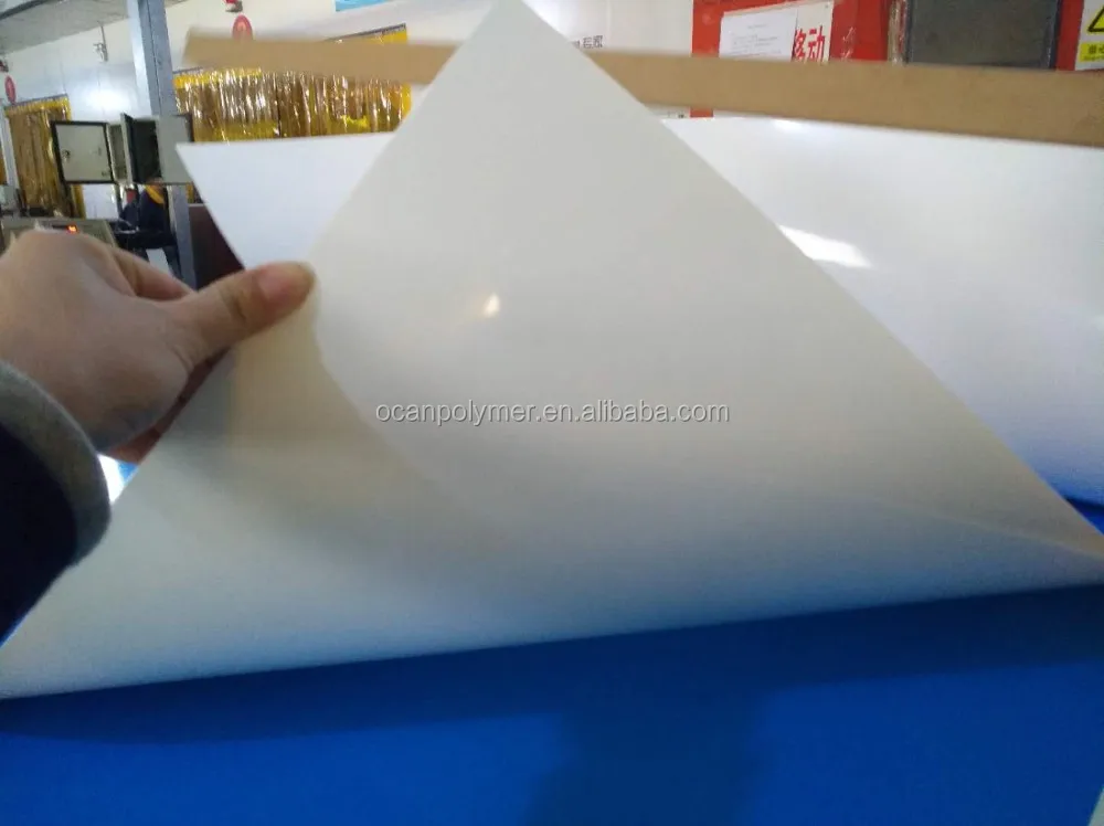 1.0mm Thickness Milkly White Glossy Opaque Plastic Rigid Pvc Sheet For ...