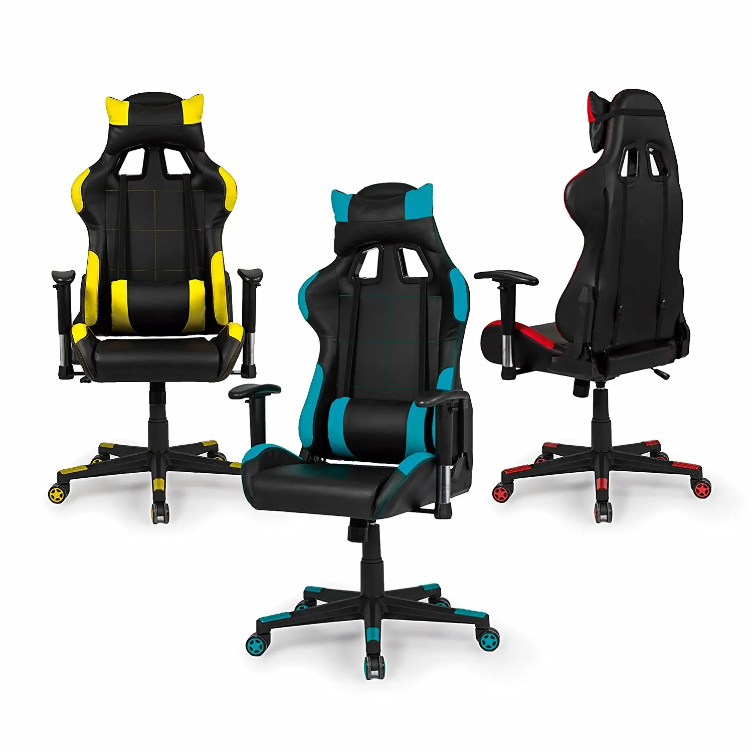 Racing Custom Seat Game Computer Wheel Gamer Pc Office Without Footrest ...