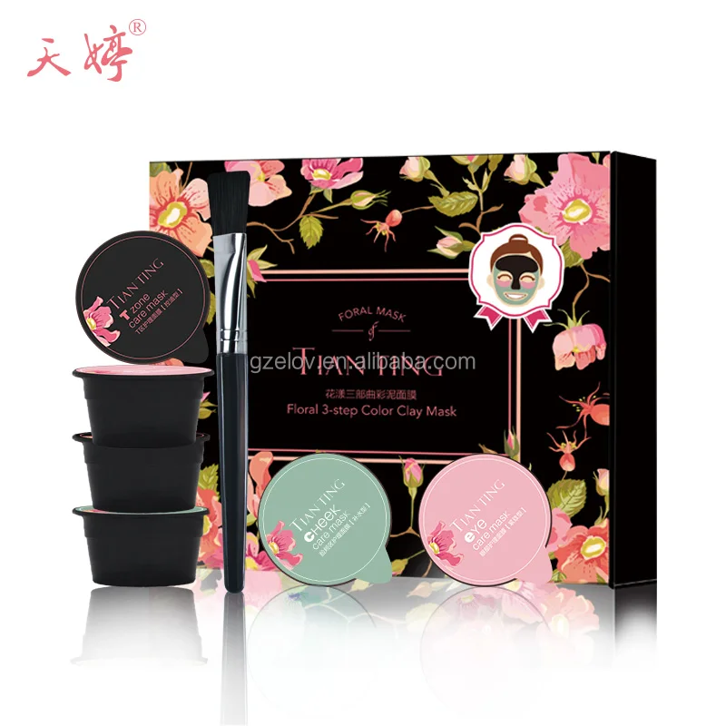 

New Design Enjoy Coloring Soothing anti-aging Black/Pink/Green Clay Mask Deep Cleansing T-Zone bamboo charcoal moisturizing mask