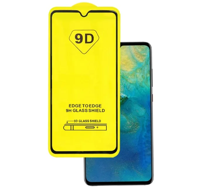 

9D Tempered Glass for OPPO Find x2 lite F15 K7 5G Screen Protector for OPPO Reno 4 3 Pro 2Z 2F ACE Full Cover Protective Glass, Black