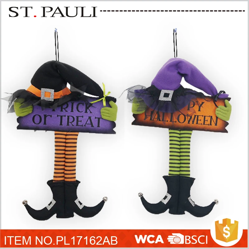 
felt witch sign wall ornament halloween party supplies wholesale china for promotion 