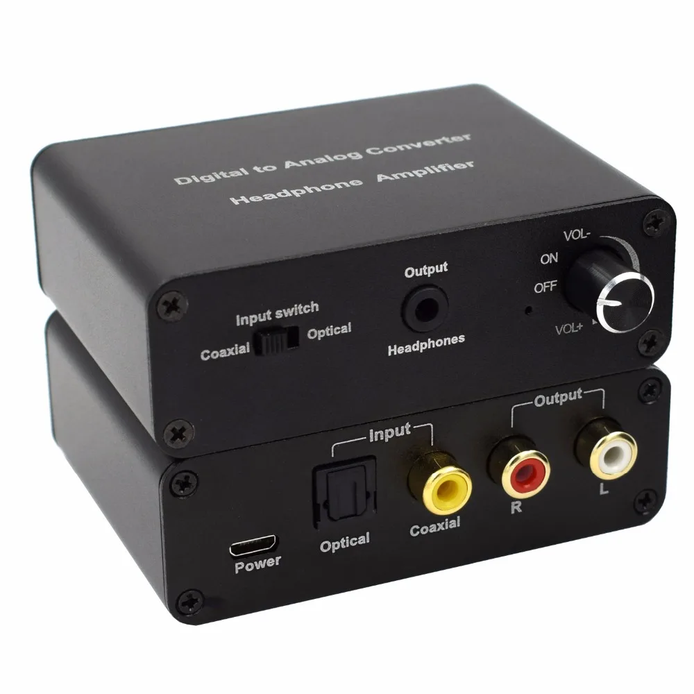 spdif optical or coaxial digital audio to analog audio converter