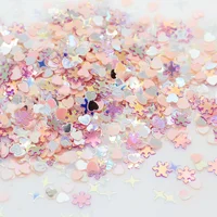 

Mix White Pink Purple Nail Sequin 3mm Star Heart Flower PVC Loose Sequins Paillettes DIY Nail Art Confetti Decor