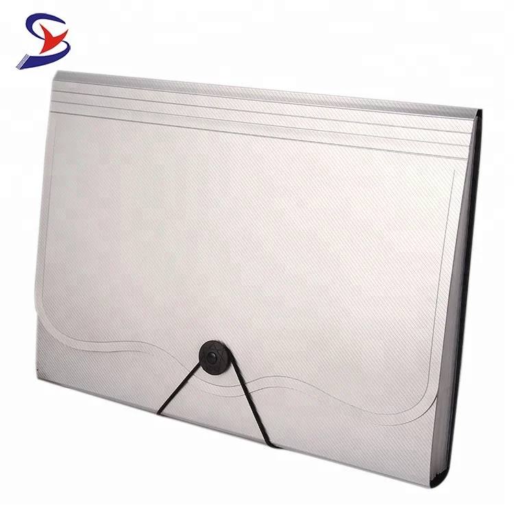 
High quality plastic folder a4 size decorative expanding file folder holder with elastic closure 