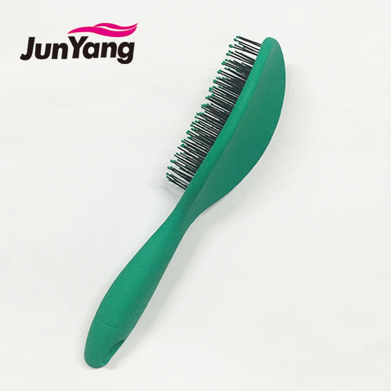 Wave Plastic Self Cleaning Detangling Hair Brush Anti Static Detangling