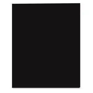 Bulk Black Laminated Pocket Folder 11.75"x9.5": Roaring Spring 36077 (48 Pocket Folders)