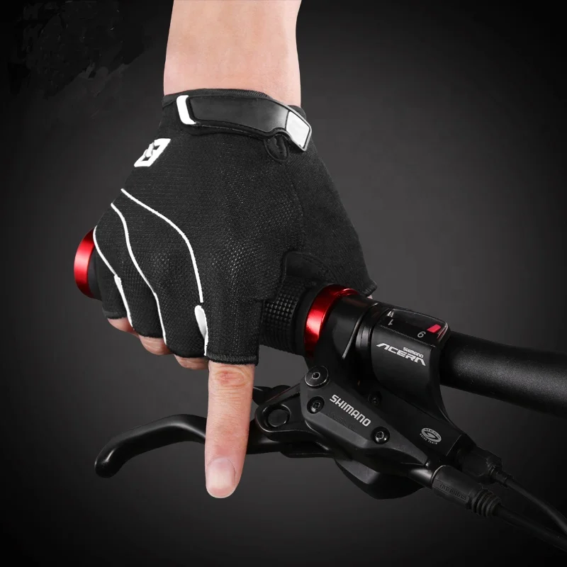 

oem Wholesale Ultralight Gym Sports Gloves Breathable Motor Bike Bicycle Cycling Gloves, Black