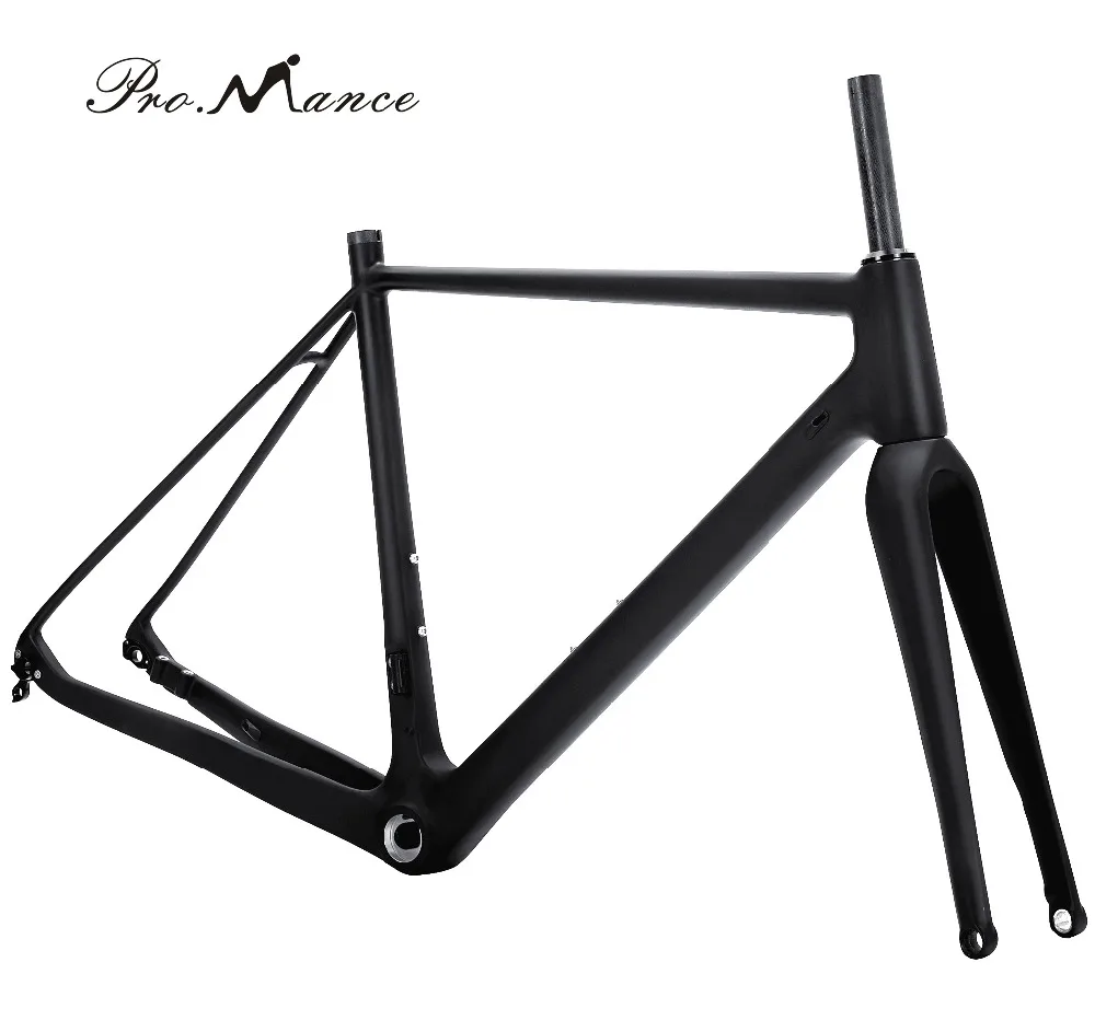 China factory cheap Carbon cyclocross bicycle frame 700*40C thru axle Carbon Road/Cyclocross Bike Frame