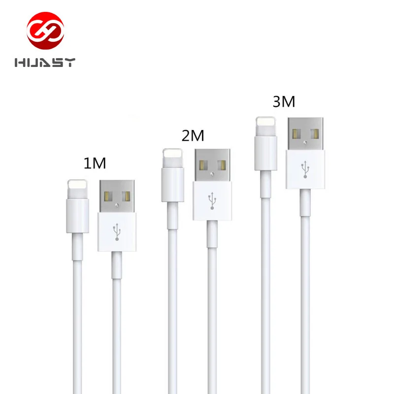 

For iphone Cable 1M 2M 3M 2.1A Fast Charger USB Cables Charging Cord For iphone Charger, White