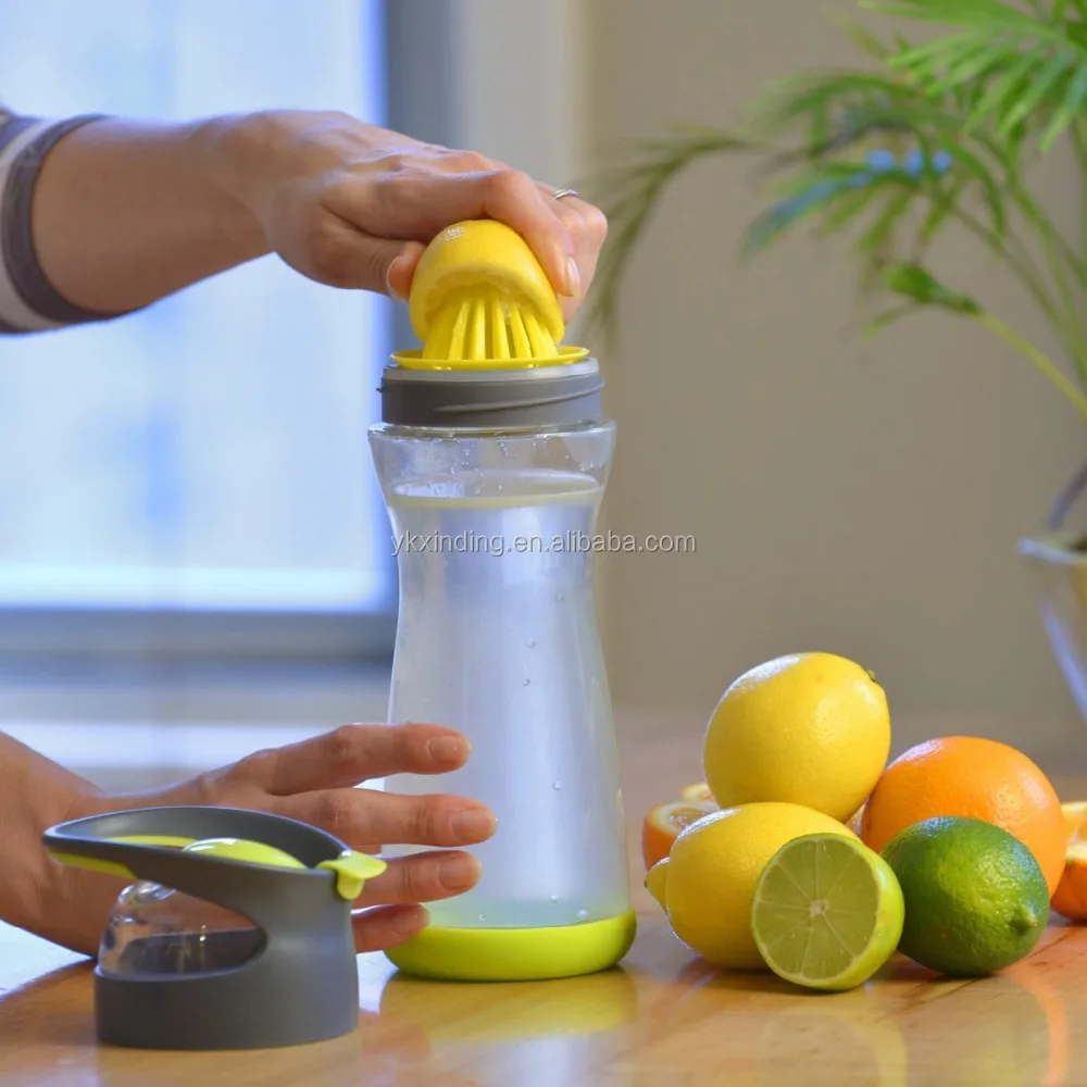 2015 newest smart protein shake bottles lemon water bottle