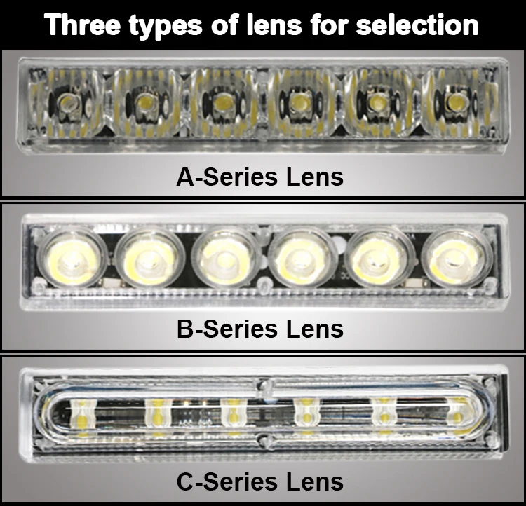 6w Car Accessories 12v Emergency Dash Warning Light Type Led Deck Light