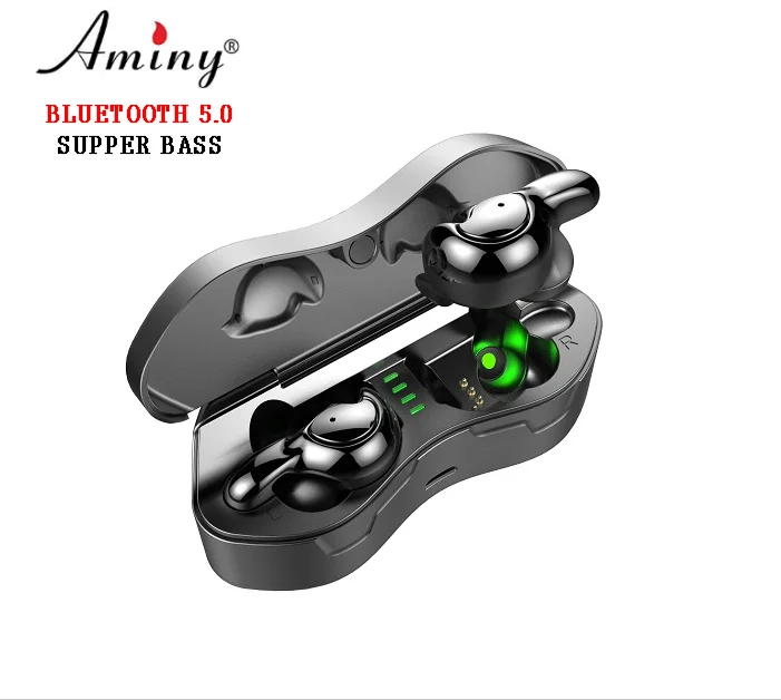 Aminy U-mini Fast Charging Bluetooth Headphones Wireless Headphones Wireless Waterproof Bluetooth Headphone Headset Earphone