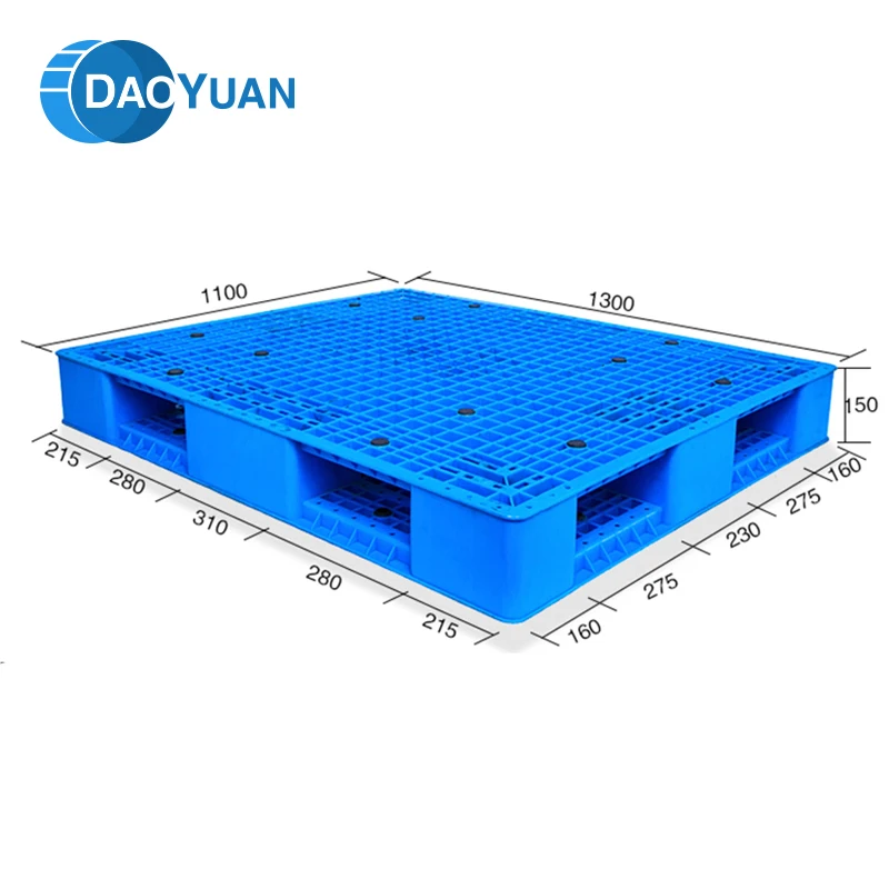 لوح تحميل مصنوع من البلاستيك مقاوم للرطوبة مضاد للانزلاق الغذاء والدواء البليت مزدوج الجانب 4 طريقة