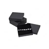 Leather Rectangle Jewelry Earring Bracelet Ring Necklace Paper Packaging Box Gift Boxes with velvet inner