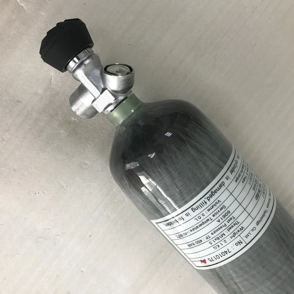 3l scba 和 eebd 坦克 4500 psi 碳纤气瓶用于彩球坦克狩猎/气枪/pcp