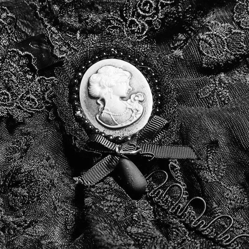 LY-060 Hallowmas fashion Lolita girls flowers high collar cosplay lace cloak