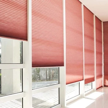 Blackout Honeycomb Cellular Shade And Pleated Shades Fabric