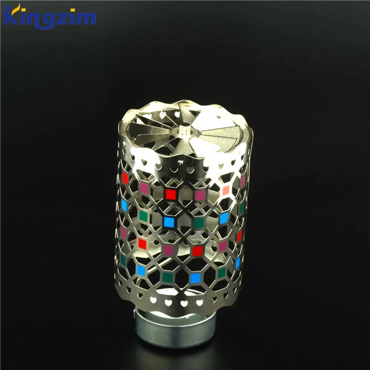 Metal Decorating Lantern Rotary Candle Holder Spinning Candle Holder