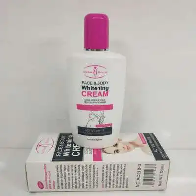 
Aichun Body Cream For Dark Skin Bleaching Brightening Body Lotion Whitening Cream 120ml Private Parts Formula Armpit Whitener 