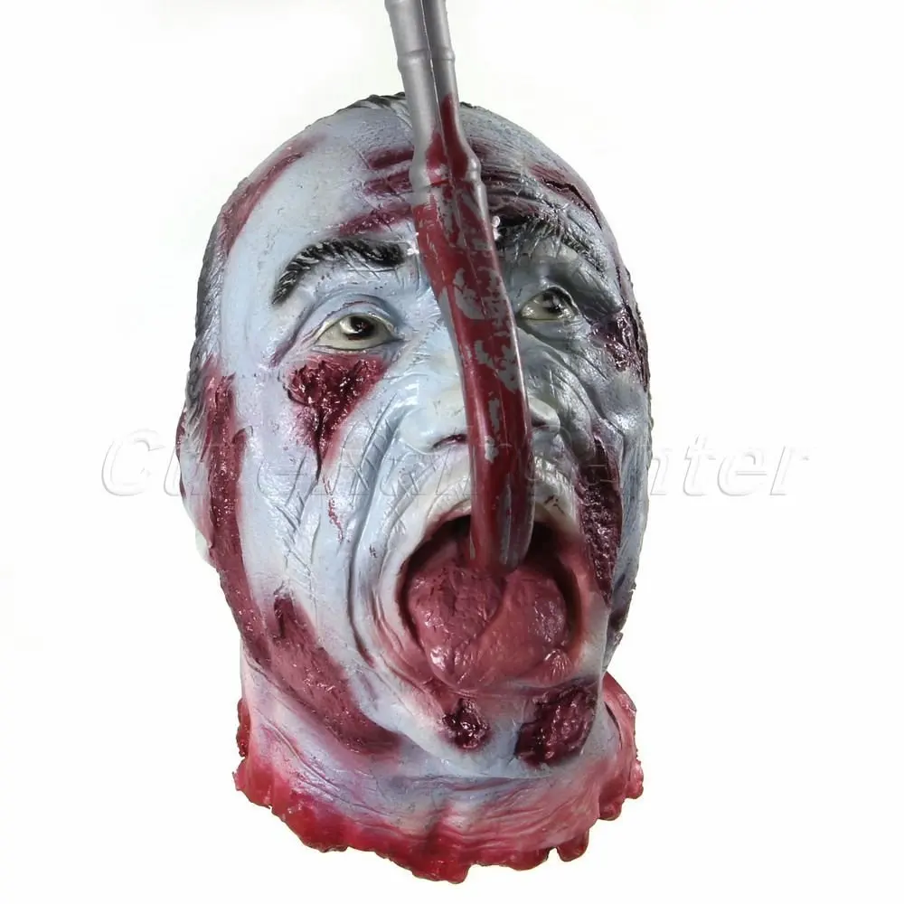 Severed Human Head Cut Off Bloody Haunted House Halloween Forum Prop USA HOT