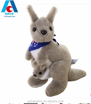 blue kangaroo plush toy