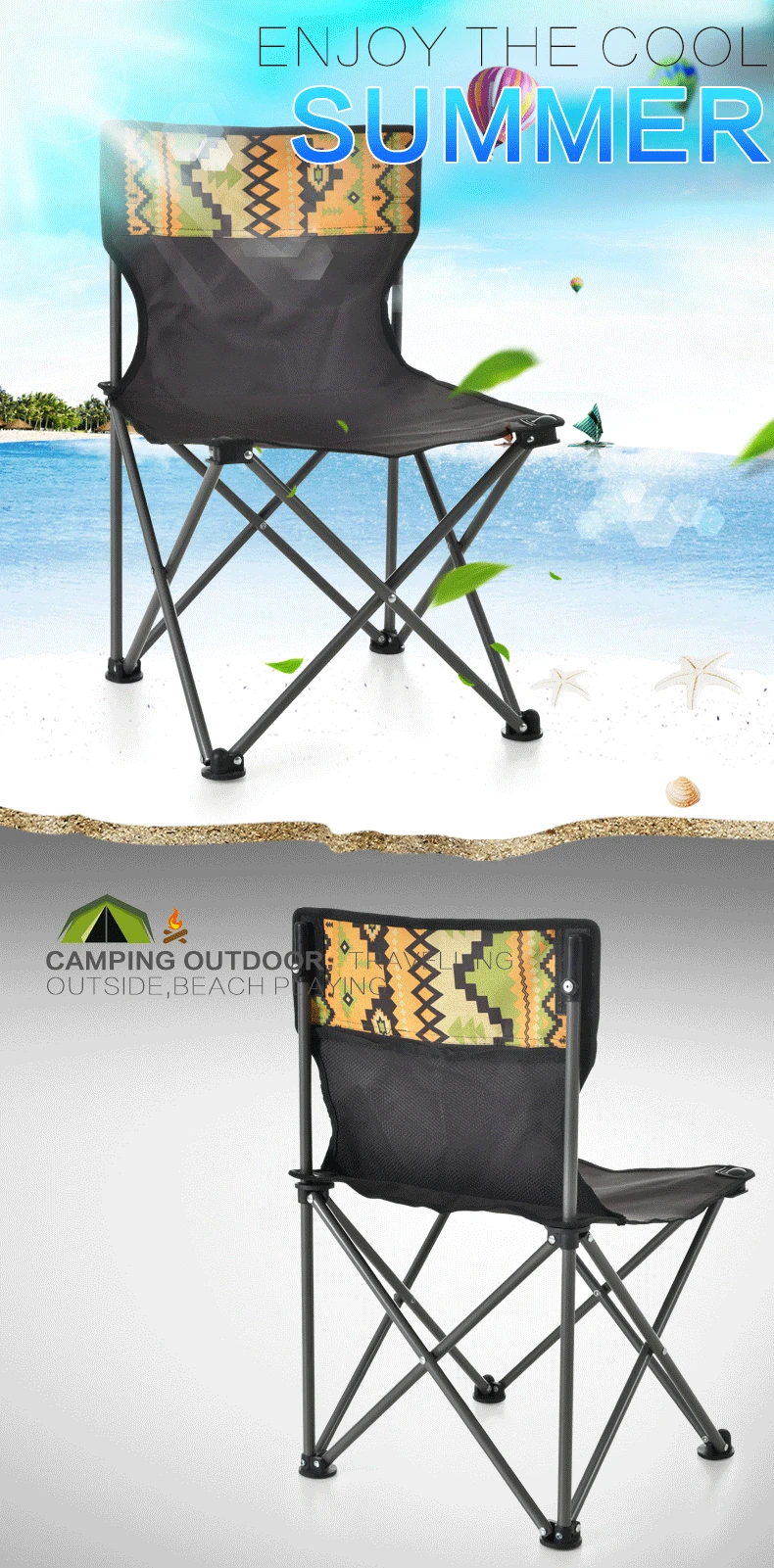 New Arrival Folding Metal Cheap Assemble Garden Camping Table And Chair