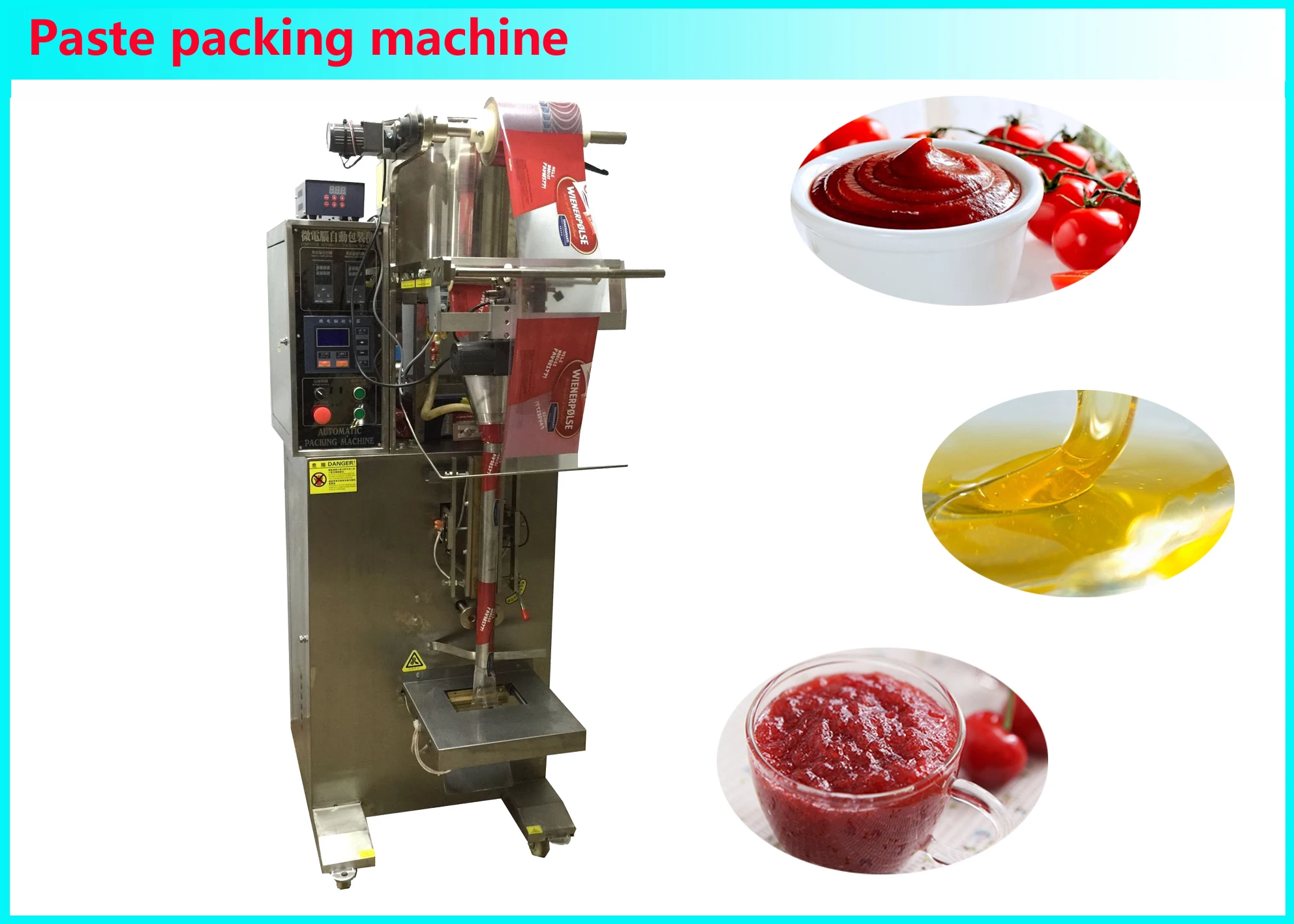 Automatic Small Sachet Tomato Paste /ketchup Packing Machine Shampoo