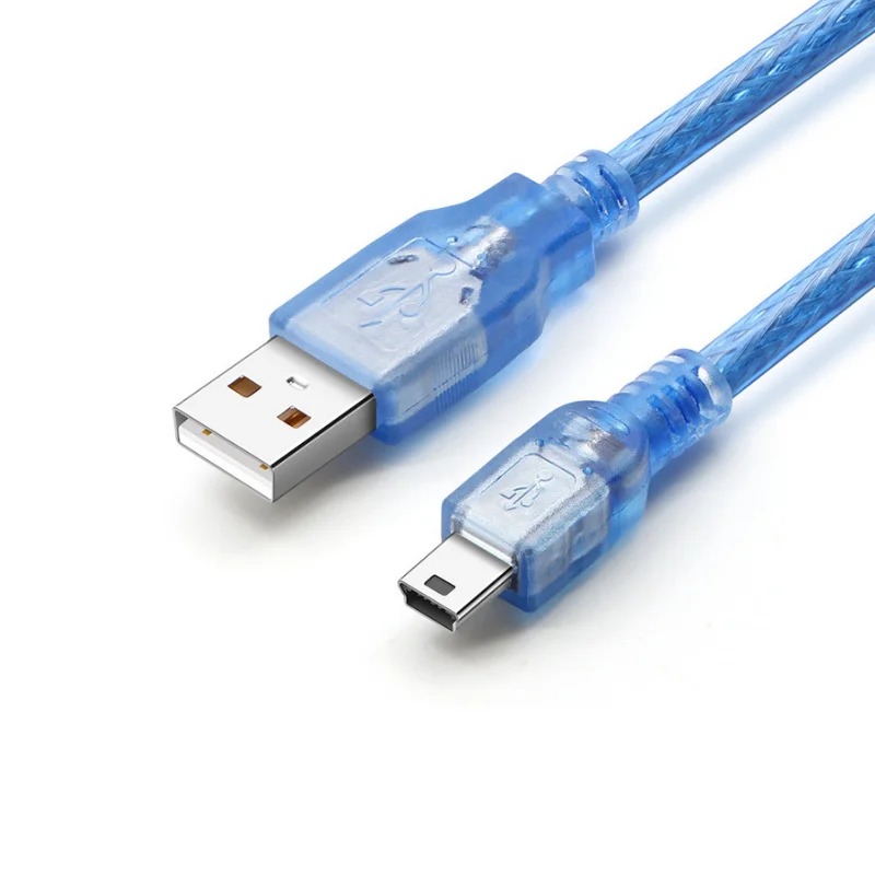 

Mini 5P A MaleTo USB 2.0 B Male Extension Data Charging Cable Cord Adapter