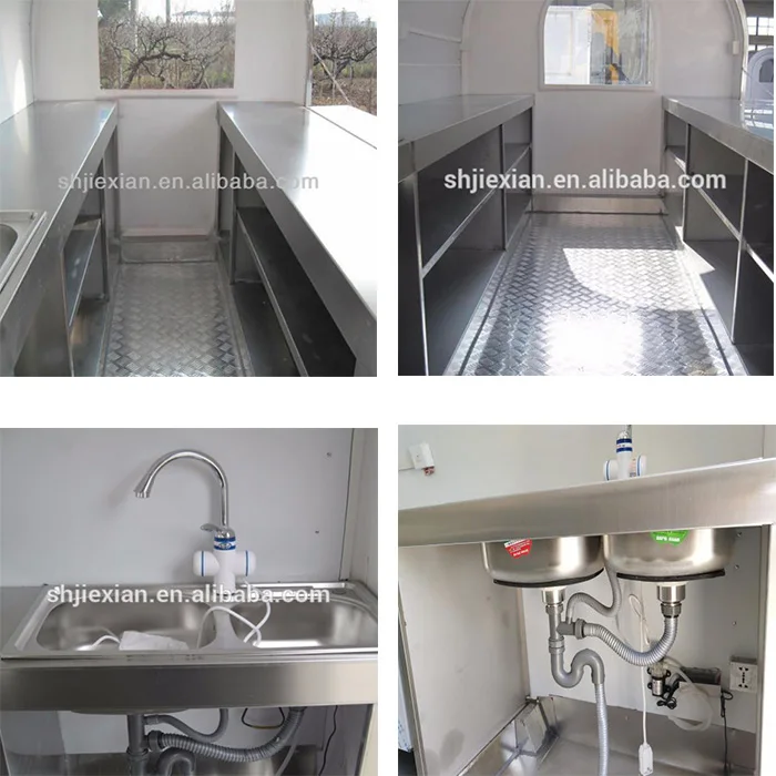 JX-FR220HI Alibaba mobile trucks outdoor vending street food kiosk cart for sale