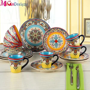 Image of Wholesale Restaurant Porcelain Tableware Dinnerware Dishes Ceramic Plates Sets