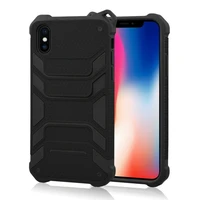 

Drop shipping cheap For iphone x case Shockproof phone cases Anti-slip TPU PC Protective Back Case Black