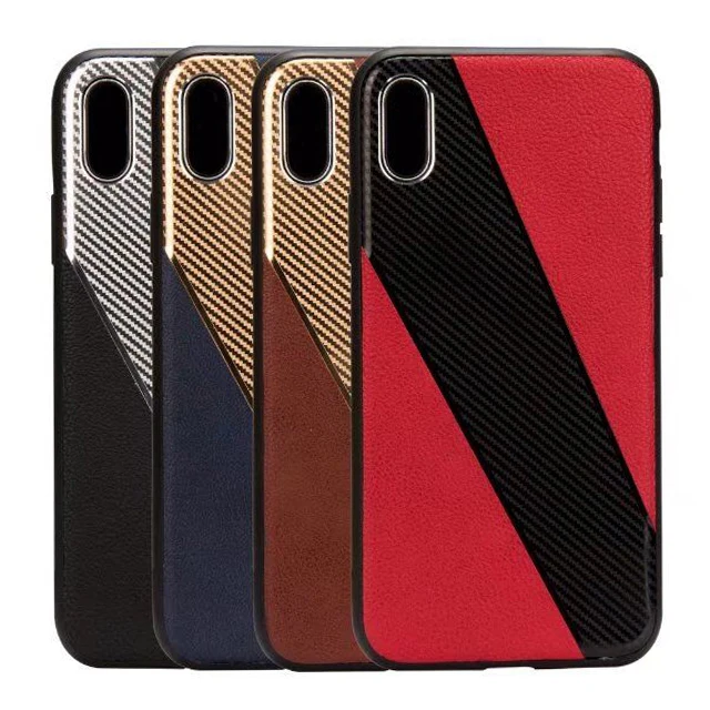 

Luxury Twill Genuine Leather Phone Case For iPhoneX