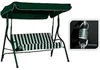 Camping steel with cushion swing three seats garden patio swing