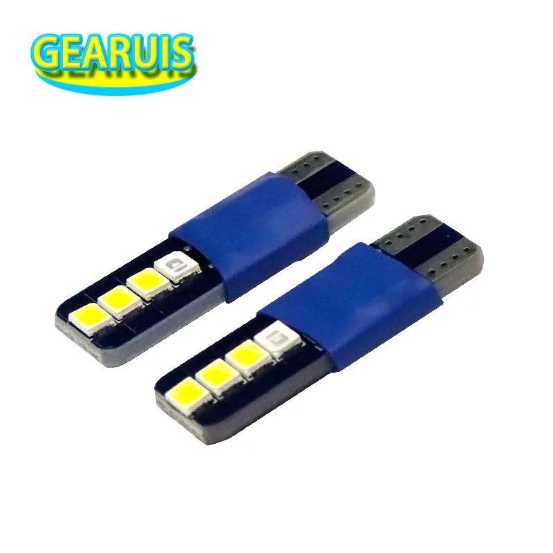 

New T10 W5W 0.5W 2835 8 SMD blue to white dual color marker lamp 12V 168 194 501 Side Wedge parking bulb auto for lada Kia