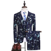 

Hot sale slim fit party wear new model luxury blazer executive wedding business suits set for men slim suit