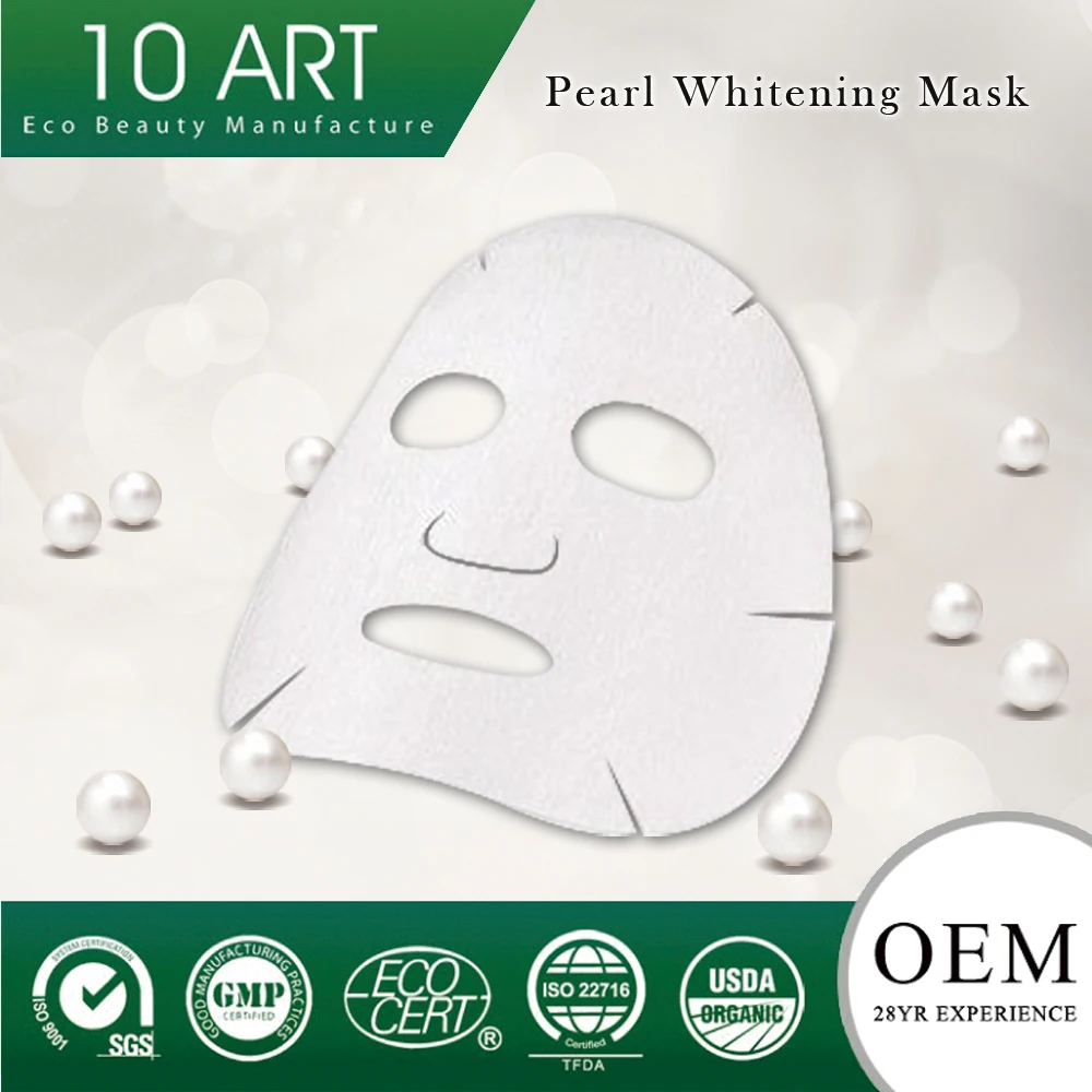 
OEM Natural black pearl powder whitening white mask 